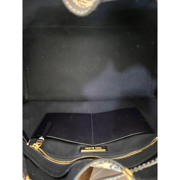 ✺ AUTHENTIC TORY BURCH BLUE AND CREAM MONOGRAM SHOULDER BAG - Picture 9 of 14